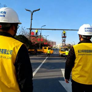  Xuzhou Xinyi 526 LED Street Lamps Installation Project