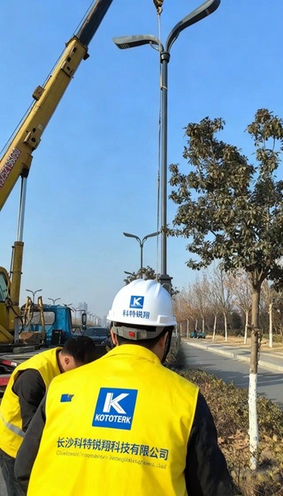  Xuzhou Xinyi 526 LED Street Lamps Installation Project