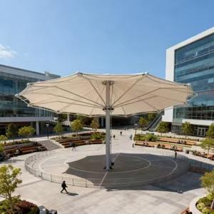 Giant Membrane Structure Intelligent Folding Umbrella: Adaptation Tips for Large Square Scenarios