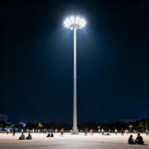 The Guardians of Light Under the Night Sky—High-Pole Lights