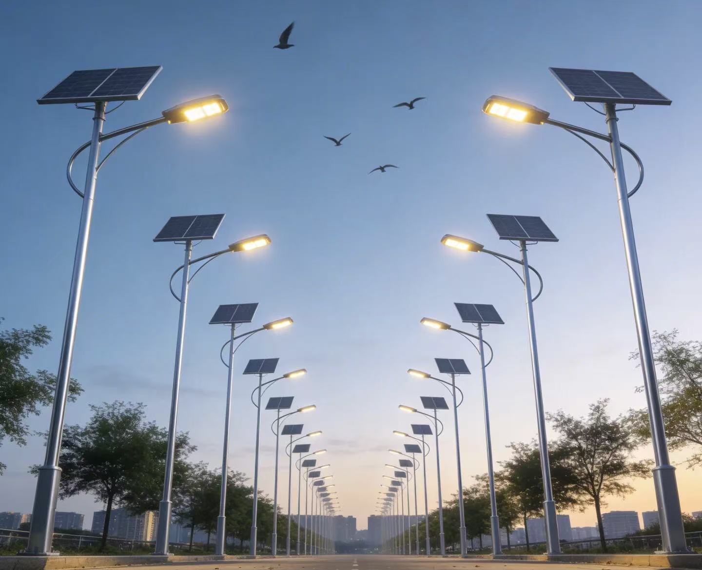 Solar Streetlights in New Towns and Communities of the UAE: Controlling Light Decay and Battery Degradation under High Temperature and High Radiation Conditions