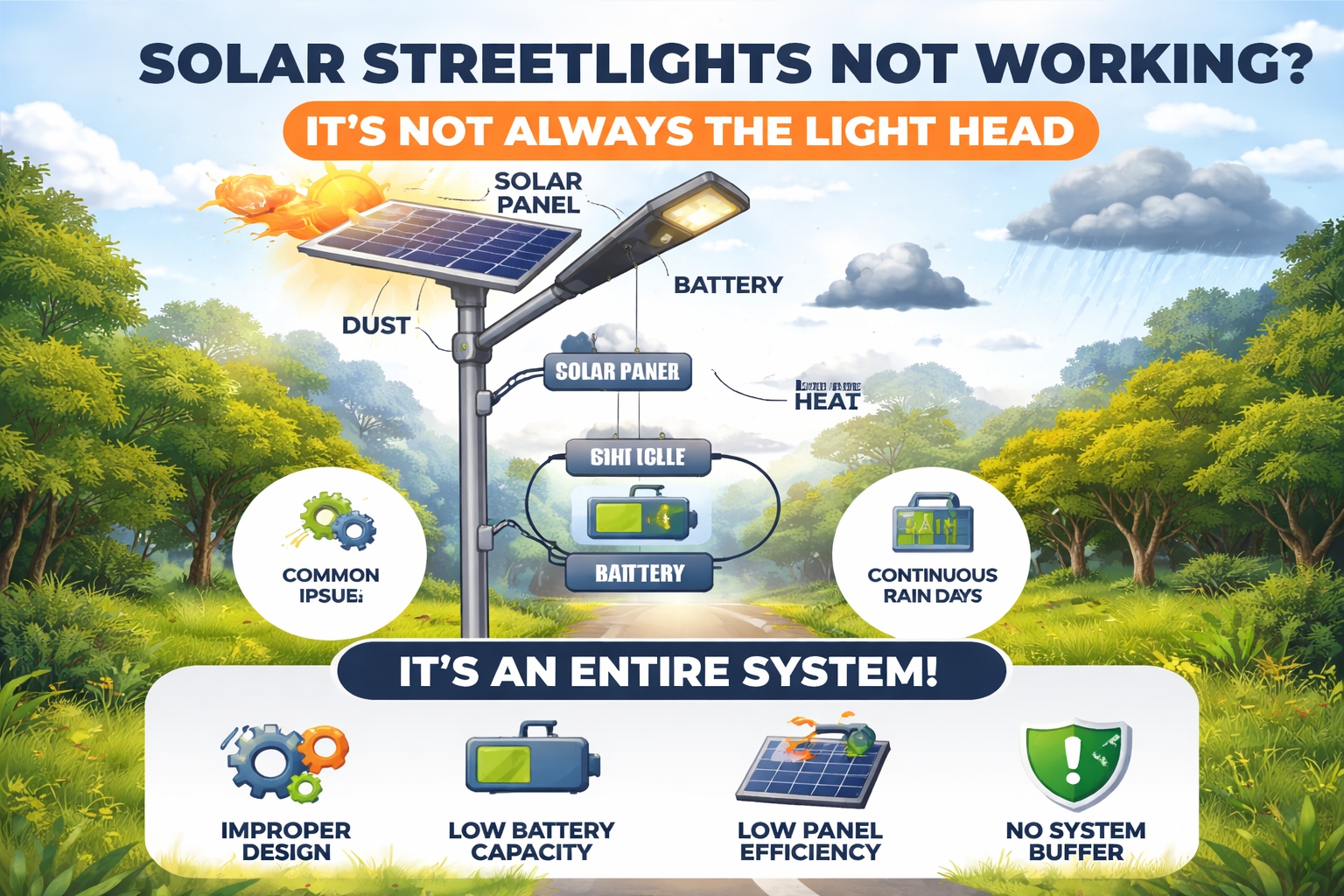 Why Solar Street Lights May Not Work: It’s Not Always the Lamp