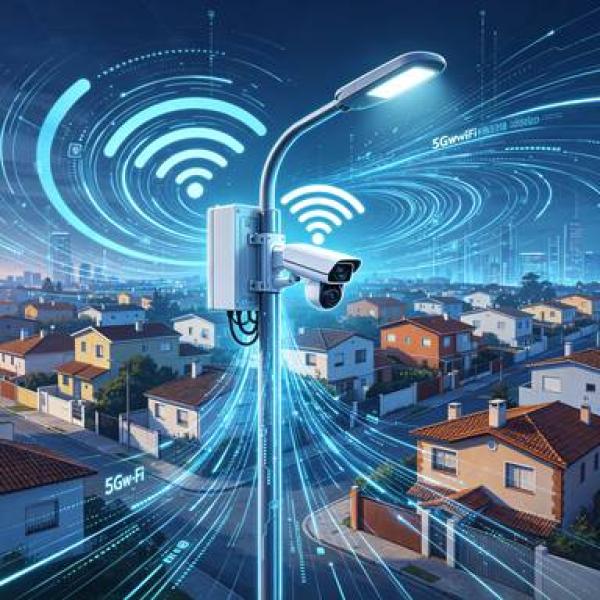 Without 5G Base Stations, How Do Smart Streetlights Achieve 5GHz WiFi Data Transmission?